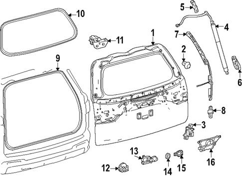 Liftgate for 2025 Lexus GX550 #0