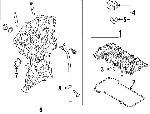 213502J000 - : Timing Cover for Kia Image
