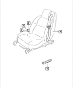 YP401P7AC - Interior Trim: Front Seat Belt, Right for Mopar Image
