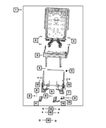 68566839AA - Interior Trim: Pan Head Torx Screw for Jeep: Grand Wagoneer, Wagoneer Image