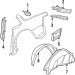 20314418 - Body: Extension for Buick: Century | Chevrolet: Celebrity | Oldsmobile: Cutlass Ciera | Pontiac: 6000 Image