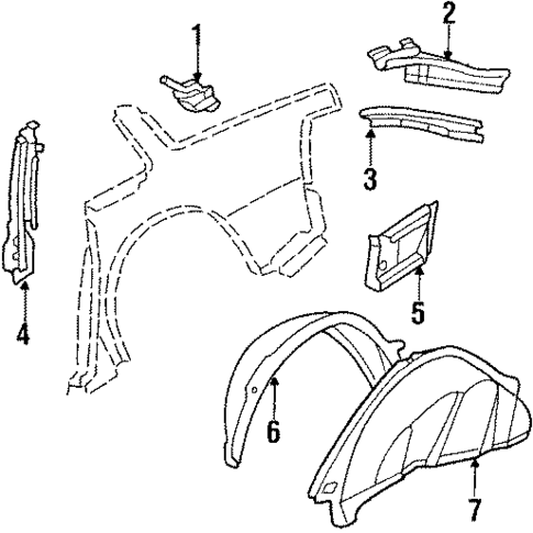 Inner Components for 1986 Chevrolet Celebrity #2
