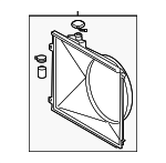 167110P320 - Cooling System: Fan Shroud for Toyota: Tacoma Image