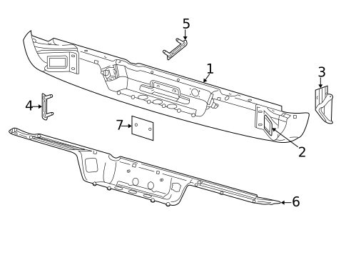 Bumper & Components - Rear for 2003 Dodge Ram 1500 #0