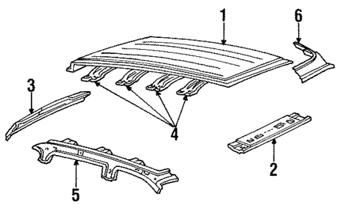 Roof & Components for 1995 Ford Windstar #0