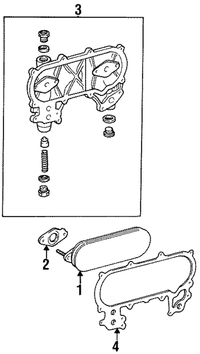 1572566010 - : Gasket,  Oil Cooler Cover for Toyota Image