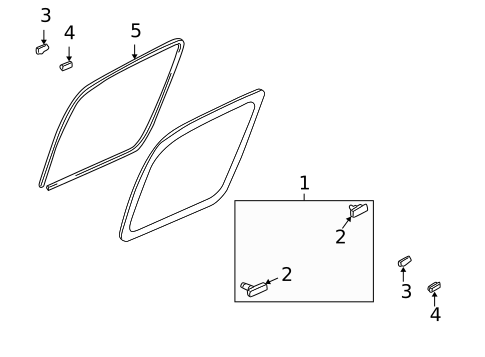 Glass & Hardware for 2005 Honda Pilot #0