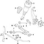 C2C41347 - : Air Spring for Jaguar: Super V8, Vanden Plas, XJ8, XJR Image