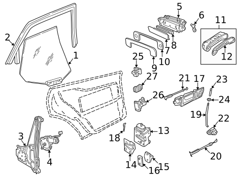 Lock & Hardware for 2001 Audi A4 Quattro #1