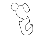 8A0839821 - Body: Control Rod Clip for Audi: 90, 90 Quattro, A4, A4 Quattro, A8, A8 Quattro, S4, S8 Image