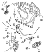 5065446AF - : Inside Handle To Latch Link, Right for Mopar Image