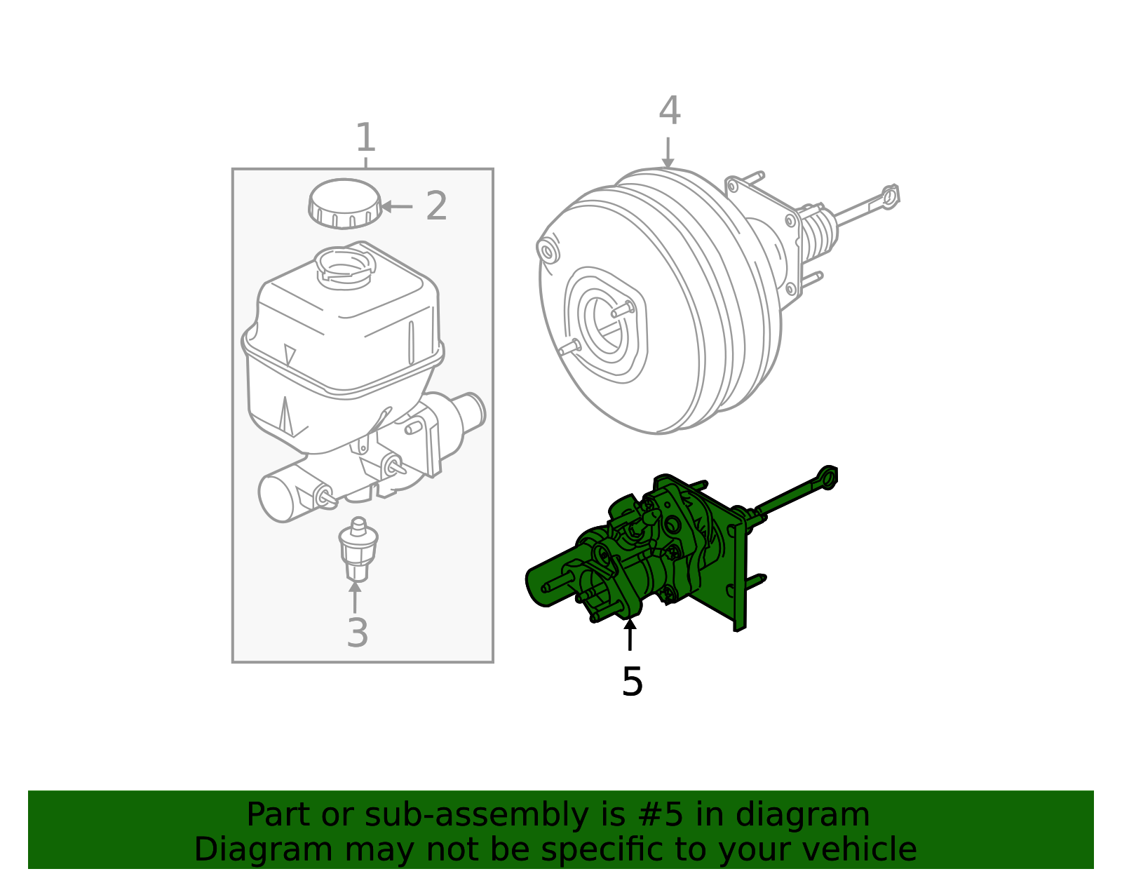 7C3Z-2005-AA Brake Booster 7c3z2005aa | Fairway Ford OEM Parts
