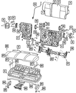 1JH281J8AA - Interior Trim: Rear Seat Back Cover for Jeep: Grand Cherokee Image