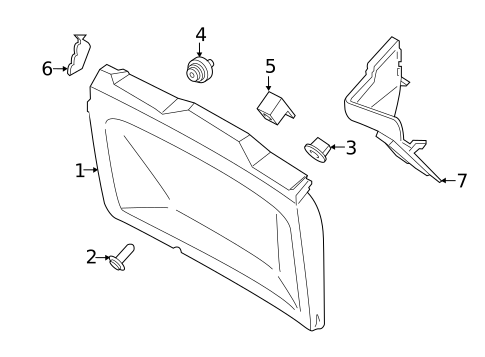 Interior Trim - Back Door for 2020 Ford EcoSport #0