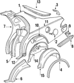 9289299 - : Body Side Molding for Saab: 900 Image