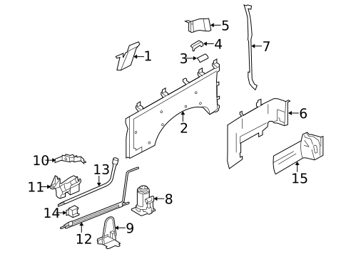 Interior Trim - Side Panel for 2012 Ford F-350 Super Duty #0