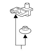 T2H42842 - : Radiator Upper Mount for Jaguar: F-Pace, XE, XF Image