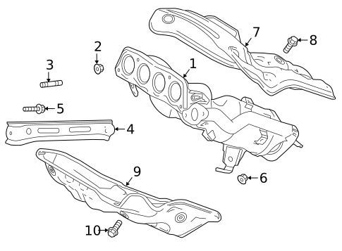 Exhaust Manifold for 2025 Lexus NX250 #1