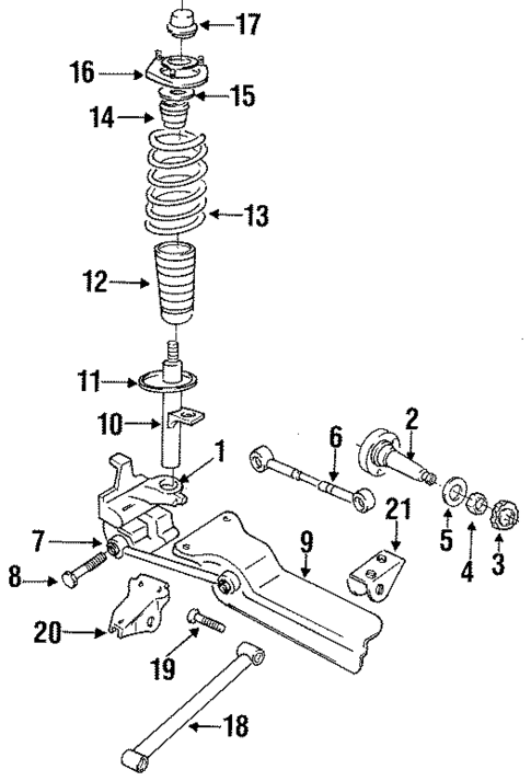 Rear Suspension for 1996 Chrysler Concorde #0