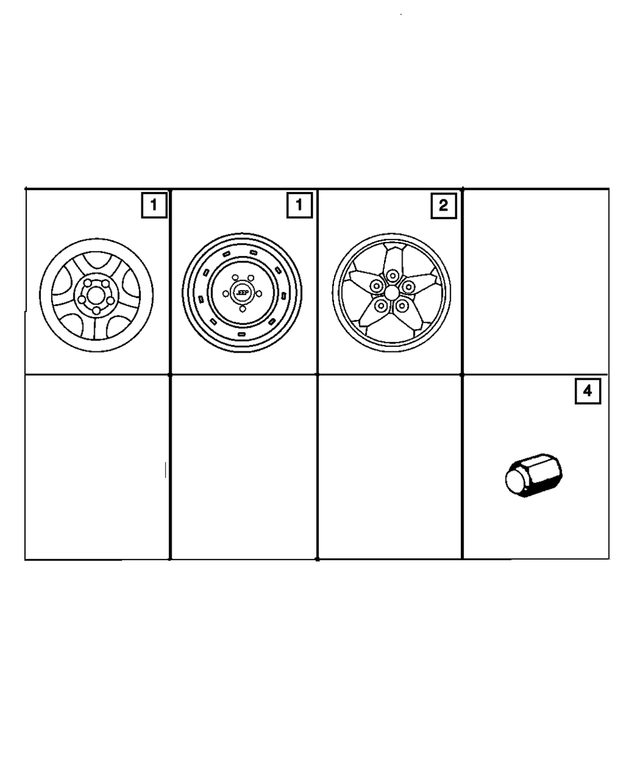 5FV63S4AAE - Wheels, Covers and Jacks: Steel Wheel for Mopar Image
