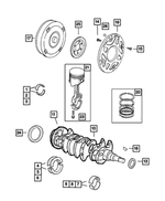 4728991 - Engine 2.0L Four Cylinder: Connecting Rod Bearing Package for Dodge: Neon Image
