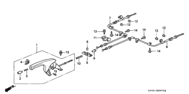 Parking Brake Lever for 1993 Acura Legend #0