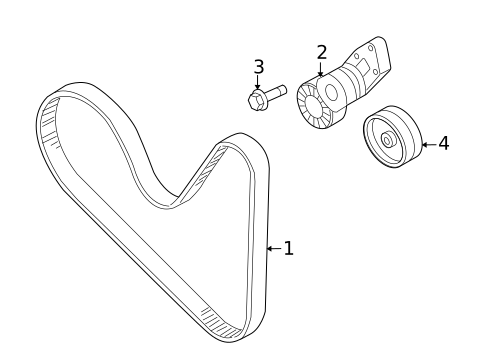 Accessory Drive Belt System Components for 2008 Volkswagen Eos #0