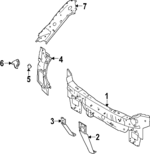 80036428 - : Lower Panel Bracket for Volvo Image