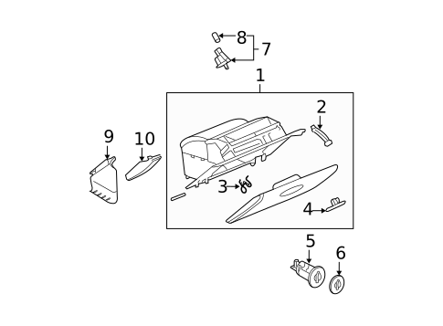 Glove Box for 2006 Pontiac Grand Prix #0