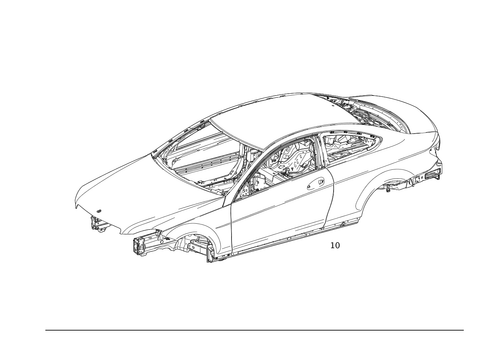 Body-in-White for 2007 Mercedes-Benz C350 #0