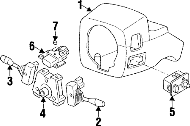253154P010 - Steering: Switch for Infiniti Image