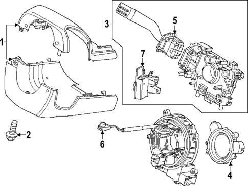 Shroud, Switches & Levers for 2024 Ford F-450 Super Duty #0