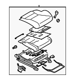 64139CA010VL - : Cushion Assembly for Subaru: BRZ Image