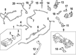 PZ1Z9D333A - Emission System: Vent Hose for Ford: Escape | Lincoln: Corsair Image