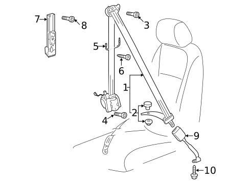 Seat Belt for 2015 Volkswagen CC #0