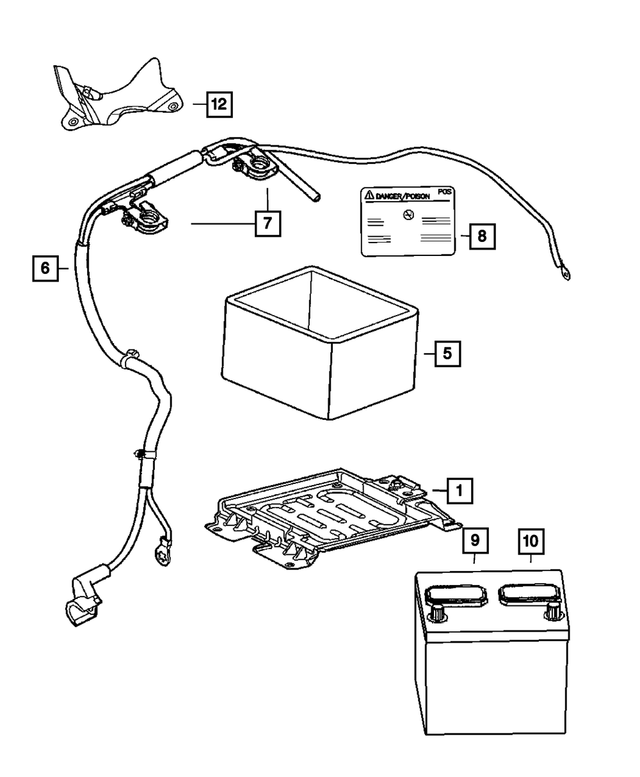 4795066AD - Electrical: Battery Wiring for Mopar Image