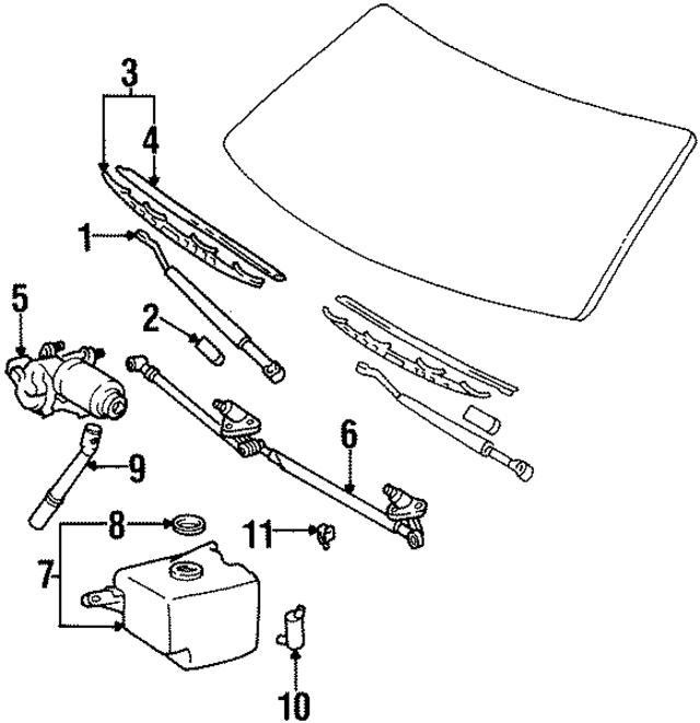8538112060 - Body: Nozzle Sub-Assembly,  Washer for Toyota Image