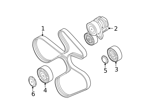 Belts & Pulleys for 2007 BMW 335i #0
