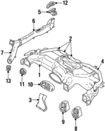 4678345 - Body: Duct for Chrysler: Grand Voyager, Town &amp; Country, Voyager | Dodge: Caravan, Grand Caravan Image