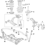 446003D4A10 - Suspension: Front Hub for Honda: CR-V Image