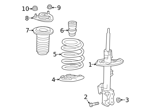 Struts & Components for 2025 Lexus NX350h #7