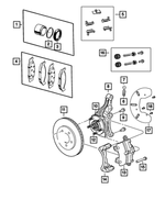 5191241AA - Brakes: Disc Brake Caliper Seal Kit for Mopar Image