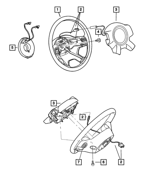 Steering Wheel for 2007 Dodge Nitro #0