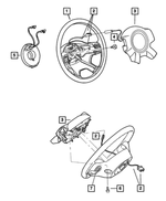1JA44ZJ8AA - Steering: Steering Wheel for Mopar Image