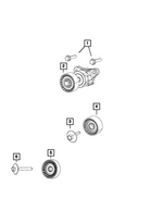 6510142AA - Cooling: Hex Flange Head Bolt for Mopar Image