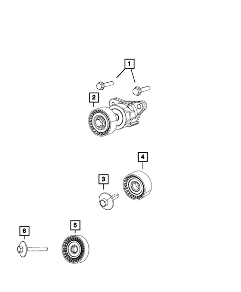 Pulleys and Related Parts for 2017 Ram ProMaster City #0