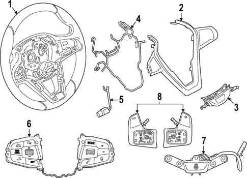 Steering Wheel & Trim for 2024 BMW 430i xDrive Gran Coupe #1