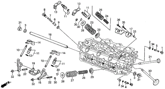 Valve - Rocker Arm (FR.) for 1990 Acura Legend #0