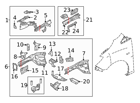 Structural Components & Rails for 2012 Mazda 5 #0