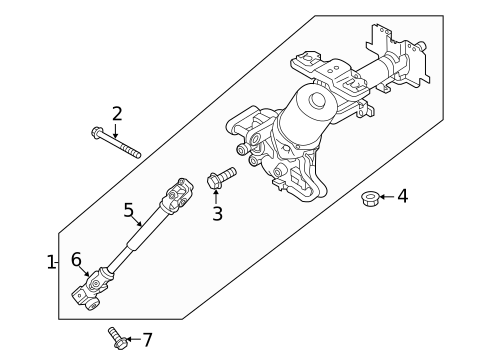 Steering Column Assembly for 2014 Nissan Versa #0